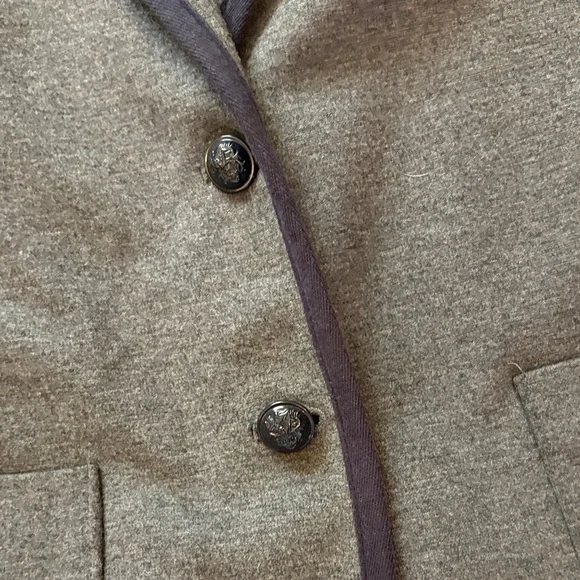 GAP Gray Blazer with Navy Trim - Picture 4 of 10